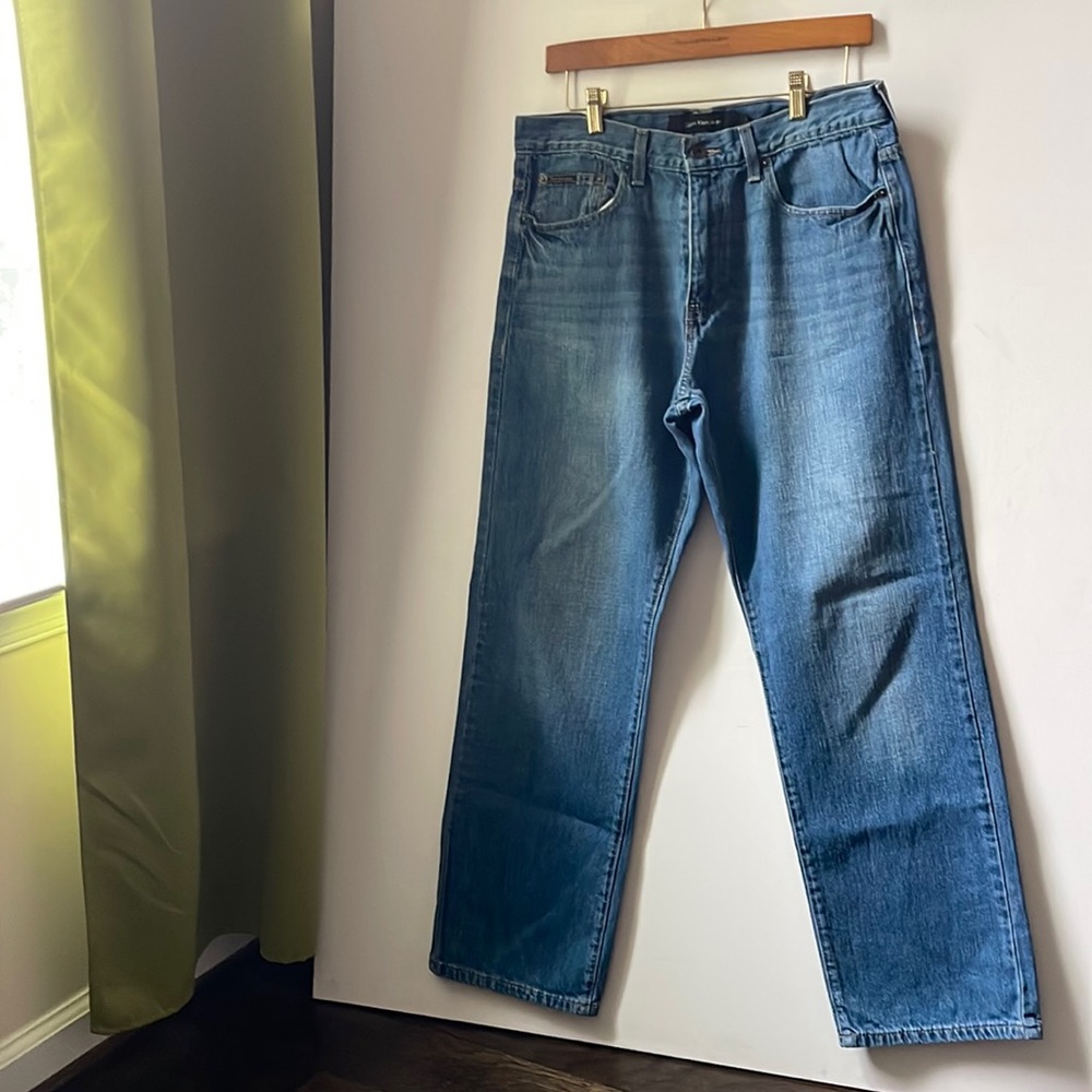 Calvin Klein Men’s Relaxed Straight Blue Jeans Size 32